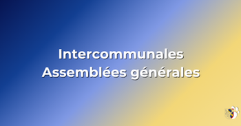 Intercommunales - Assemblées générales