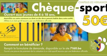 Mise en place d'un chèque-sport