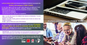 Ateliers informatiques : Cyber Tchats