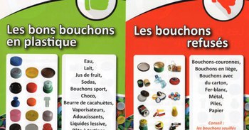 Action bouchons pour l'association "Les Amis des Aveugles"