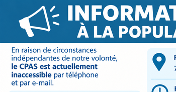INFORMATIONS : CPAS
