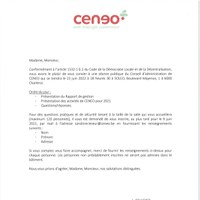 Séance publique du Conseil d'administration CENEO