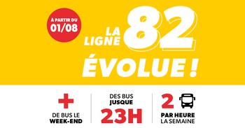 TEC | La ligne 82 évolue !