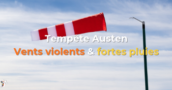 Alerte IRM - Tempête Austen - Vents violents & fortes pluies