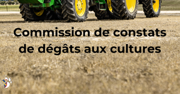 Avis d'information - Réunion de la commission de constats de dégâts aux cultures